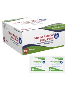 Alcohol Prep Pads- Bx/200 Medium Sterile